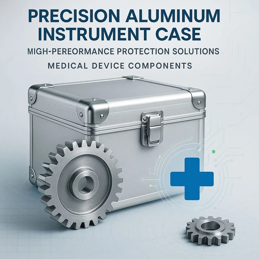 Aluminum instrument case — Иллюстрация группы компонентов. Деталь изготавливается по согласованному чертежу.