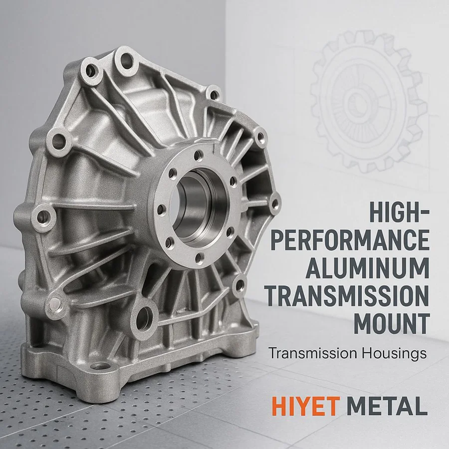 Aluminum transmission mount — Familia de componentes ilustrativa. La pieza se fabrica según el plano acordado.