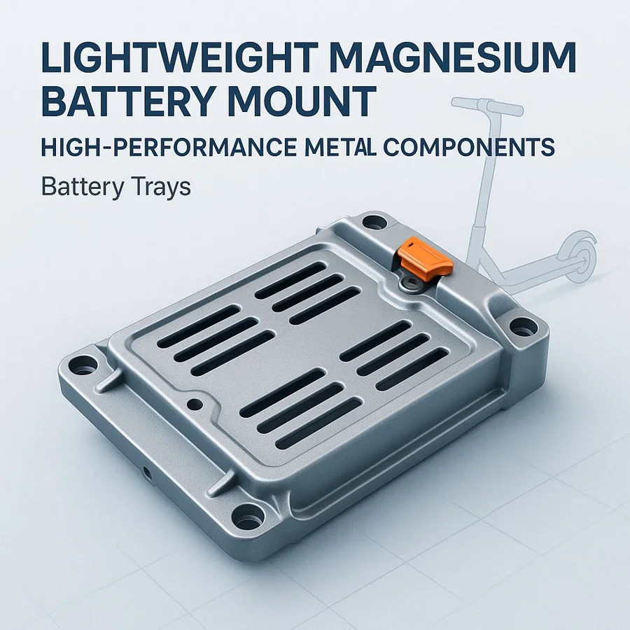 Magnesium battery mount — Иллюстрация группы компонентов. Деталь изготавливается по согласованному чертежу.